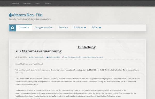 Vorschau von www.kon-tiki.de, DPSG Stamm Kon-Tiki