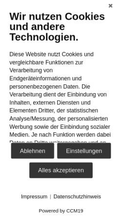 Vorschau der mobilen Webseite rtb.de, Rheinischer Turnerbund e.V. (RTB)