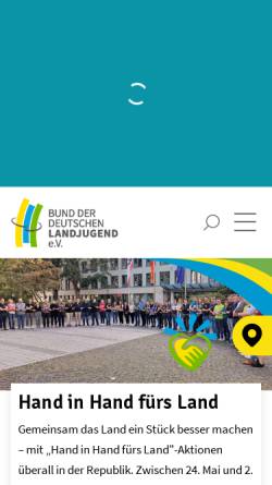 Vorschau der mobilen Webseite bdl.landjugend.info, Bund der Deutschen Landjugend