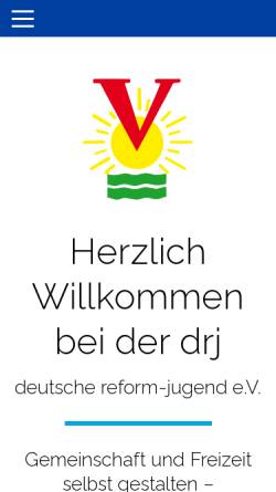 Vorschau der mobilen Webseite www.drj.de, Deutsche Reform-Jugend e.V.
