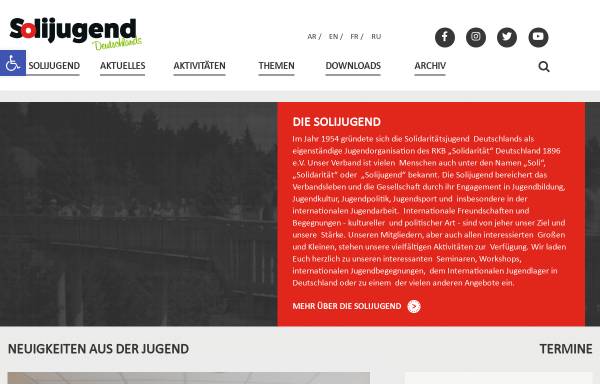 Vorschau von www.solijugend.de, Solidaritätsjugend Deutschlands