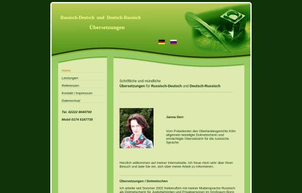 Vorschau von www.russisch-bonn.de, Janna Sherstjukowa
