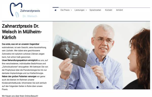 Vorschau von www.dr-welsch.de, Zahnarztpraxis Dr. Welsch