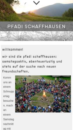 Vorschau der mobilen Webseite www.pfadi.sh, Kantonalverband Schaffhausen
