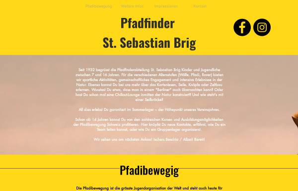 Vorschau von www.pfadibrig.ch, Pfadi St. Sebastian Brig