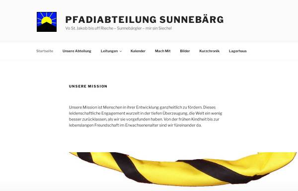 Vorschau von www.sunnebaerg.ch, Pfadi Sunnebärg