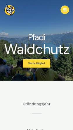 Vorschau der mobilen Webseite www.waldchutz.ch, Pfadi Waldchutz, Biel-Benken