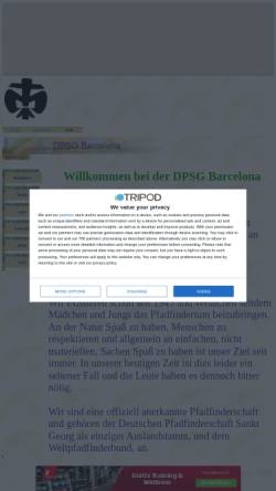 Vorschau der mobilen Webseite members.tripod.com, DPSG Stamm Barcelona, Spanien