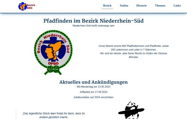 Vorschau von org.scoutnet.de, DPSG Bezirk Niederrhein-Süd