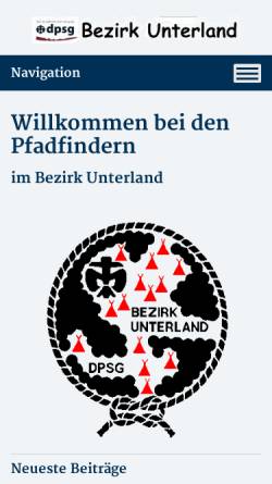 Vorschau der mobilen Webseite www.dpsg-unterland.de, DPSG Bezirk Unterland