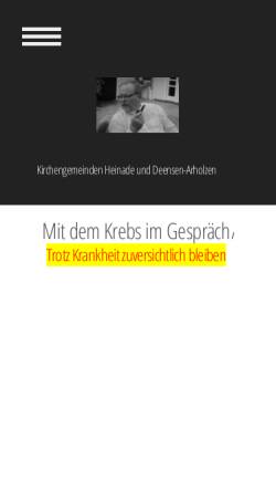 Vorschau der mobilen Webseite melcher-holzminden.de, Stefan Melcher - Leben und Glauben mit Krebs
