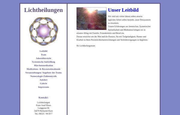Vorschau von www.lichtheilungen.de, Lichtheilungen