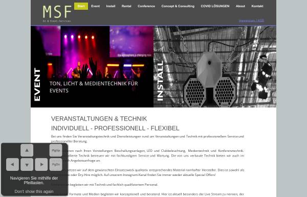 Vorschau von www.msf-events.de, MSF - DJ & Event-Services
