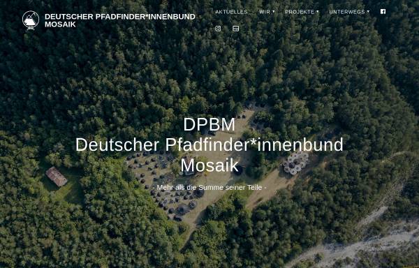 Vorschau von www.dpbm.de, DPBM - Deutscher Pfadfinderbund Mosaik