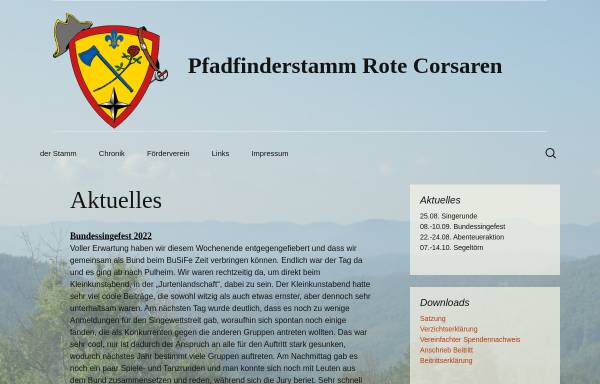 Vorschau von rote-corsaren.de, DPBM Stamm Rote Corsaren, Sankt Augustin