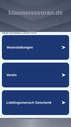Vorschau der mobilen Webseite www.blauweissvoran.de, Blau-Weiß Voran!