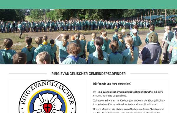 Vorschau von www.regp.de, REGP - Ring evangelischer Gemeindepfadfinder
