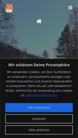 Vorschau der mobilen Webseite wien51.at, Pfadfindergruppe Wien 51