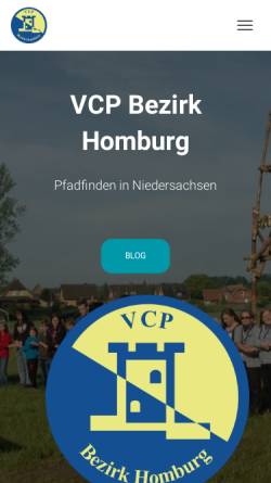 Vorschau der mobilen Webseite www.bezirk-homburg.de, VCP Bezirk Homburg