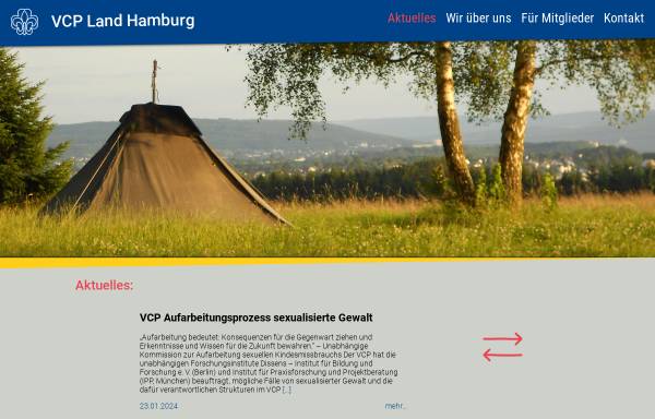 Vorschau von www.vcp-hamburg.de, VCP Land Hamburg