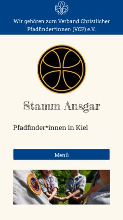 Vorschau der mobilen Webseite stamm-ansgar.de, VCP Stamm Ansgar