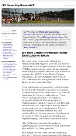 Vorschau der mobilen Webseite www.hammarskjoeld.de, CPD Stamm Dag Hammarskjöld, Hamburg