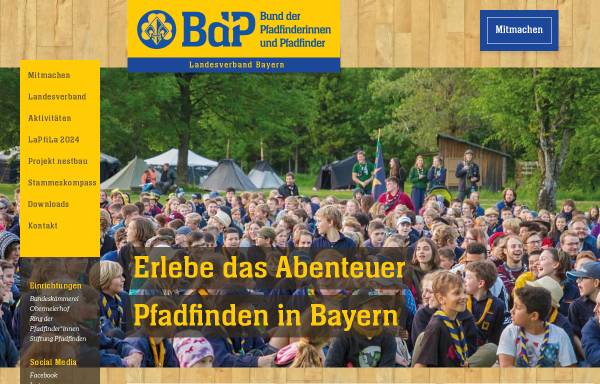 Vorschau von bayern.pfadfinden.de, BdP Landesverband Bayern