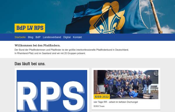 Vorschau von www.bdp-rps.de, BdP Landesverband Rheinland - Pfalz / Saar
