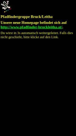 Vorschau der mobilen Webseite www.scout.at, Pfadfindergruppe Bruck an der Leitha