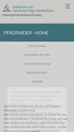Vorschau der mobilen Webseite cpa.sta-braunschweig.de, CPA Braunschweig