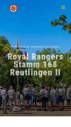 Vorschau der mobilen Webseite rr168.de, RR 168 - Stamm Reutlingen