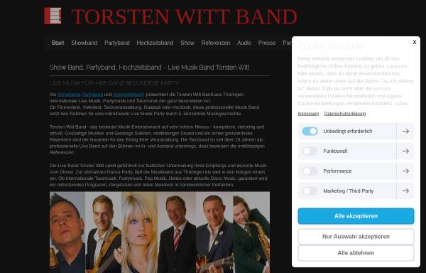 Vorschau von www.witt-music.de, Torsten Witt und seine Bands