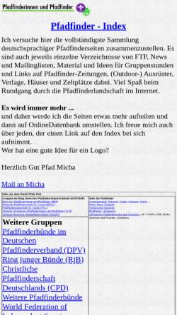 Vorschau der mobilen Webseite www.fen-net.de, Pfadfinder-Index