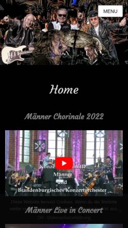Vorschau der mobilen Webseite www.maenner-band.de, Männer