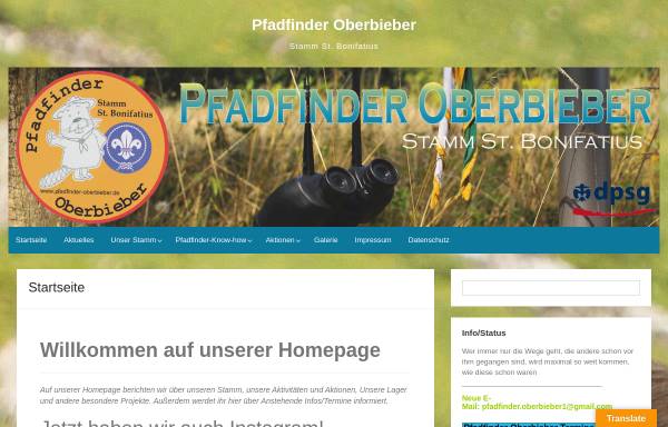 Vorschau von pfadfinder-oberbieber.de, DPSG Stamm St. Bonifatius, Oberbieber