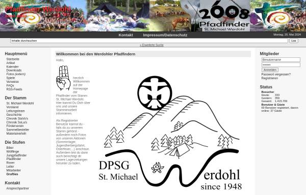 Vorschau von dpsg-w.de, DPSG - Stamm St. Michael Werdohl