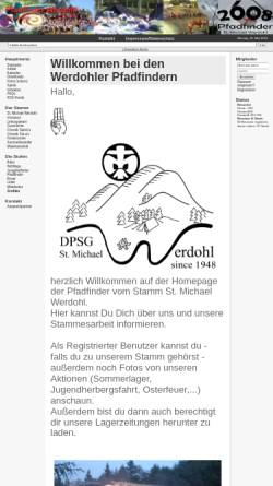 Vorschau der mobilen Webseite dpsg-w.de, DPSG - Stamm St. Michael Werdohl