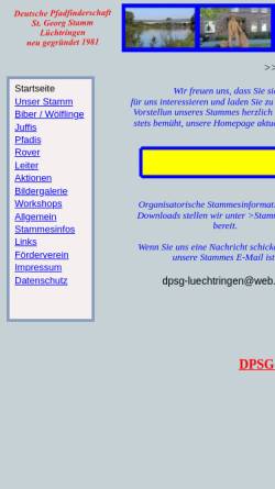 Vorschau der mobilen Webseite www.dpsg-luechtringen.de, DPSG Stamm Lüchtringen, Höxter