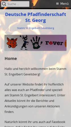 Vorschau der mobilen Webseite dpsg-gevelsberg.de, DPSG Stamm Sankt Engelbert, Gevelsberg
