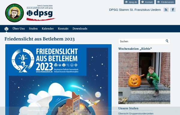 Vorschau von dpsg-uedem.de, DPSG Stamm Sankt Franziskus Uedem