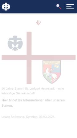 Vorschau der mobilen Webseite www.dpsg-helmstedt.de, DPSG Stamm St. Ludgeri, Helmstedt