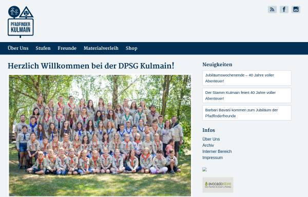 Vorschau von www.dpsg-kulmain.de, DPSG Stamm Kulmain