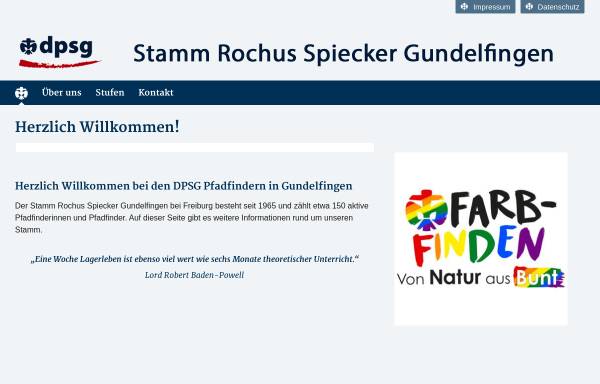 Vorschau von www.dpsg-gundelfingen.de, DPSG Stamm Rochus Spiecker