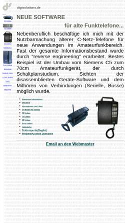 Vorschau der mobilen Webseite www.digisolutions.de, digisolutions.de, Inhaber Jan Alte