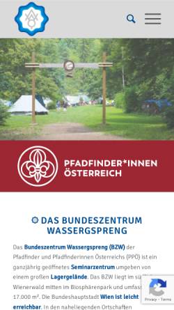 Vorschau der mobilen Webseite www.ppoe.at, Bundeszentrum Wassergspreng
