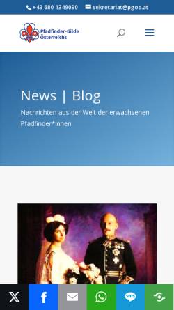 Vorschau der mobilen Webseite gilde.ppoe.at, Pfadfinder-Gilde Österreichs