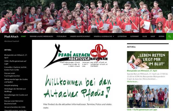 Vorschau von www.pfadi-altach.at, Pfadfindergruppe Altach