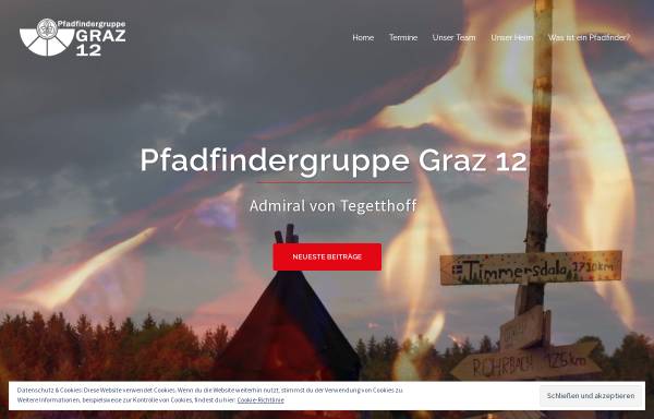 Vorschau von www.graz12.at, Pfadfindergruppe Graz 12