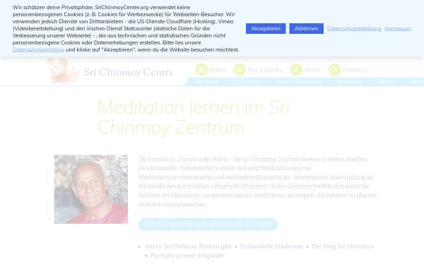 Vorschau von de.srichinmoycentre.org, Sri Chinmoy Centre Deutschland