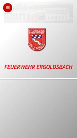 Vorschau der mobilen Webseite www.ffw-ergoldsbach.de, FF Ergoldsbach
